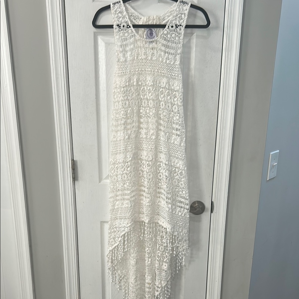 Muche & Muchette White Crochet Dress